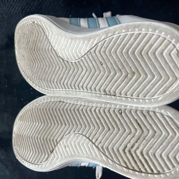 Adidas Grand Court 2.0 white and blue leather sneakers, size 6 1/2 - Picture 8 of 13